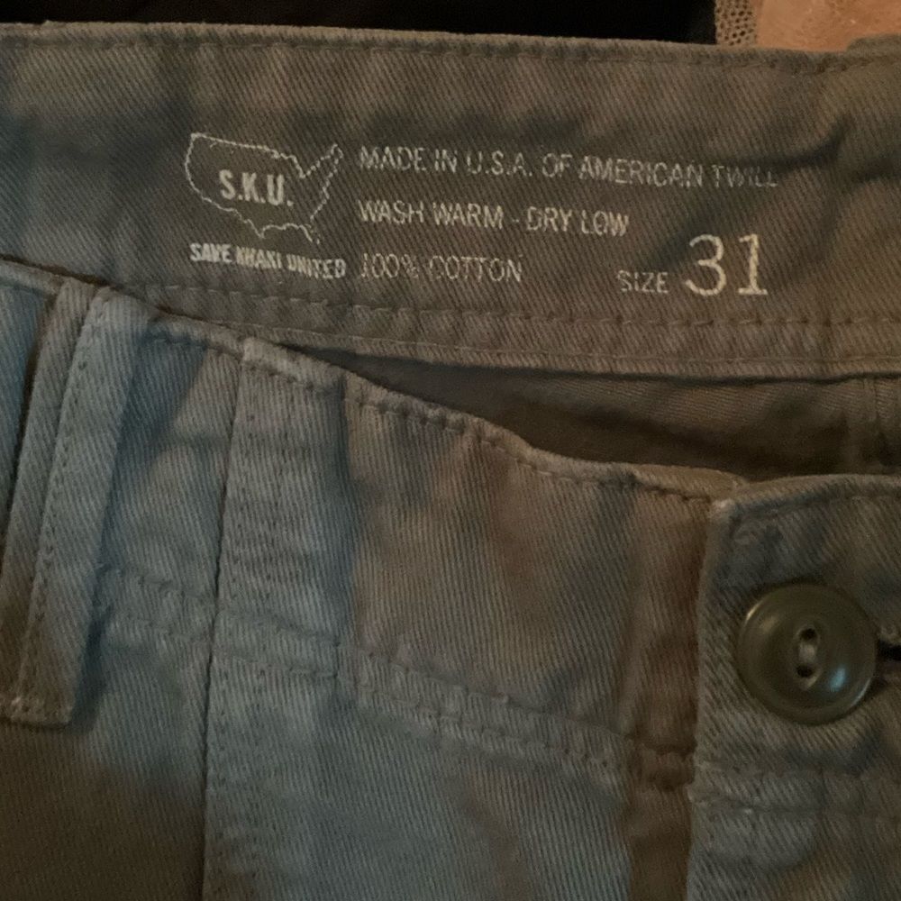 NWT Save Khaki United SKU Mens Army Green Twill Fatigue Pants 31 X 34 - Picture 7 of 9